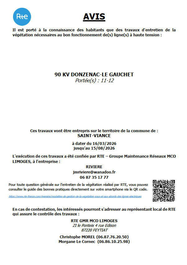 RTE travaux élagage